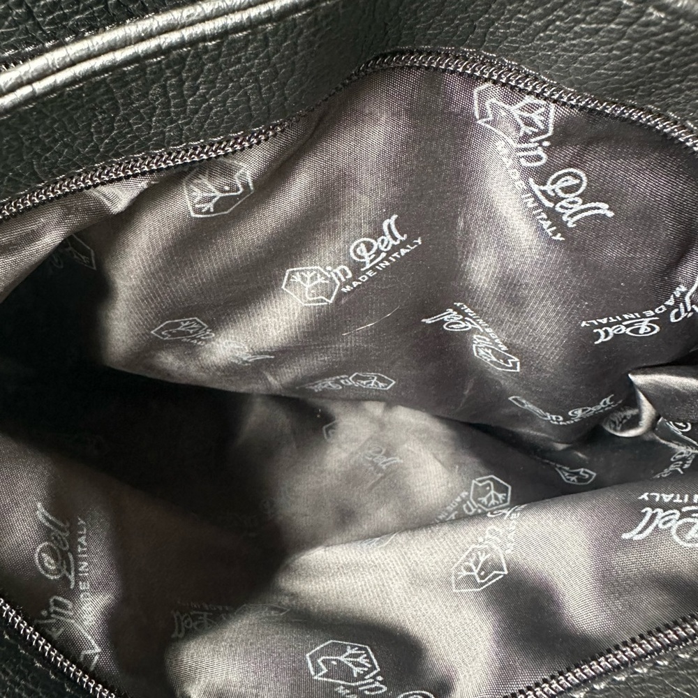 Valentina black leather tote shoulder bag - Picture 13 of 13